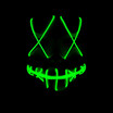 Halloween LED Light Mask Scary Smiling face Rave Purge Festival Cosplay Party