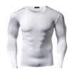Mens Compression Shirt Long Sleeve Tops Fitness Gym Muscle Training Basic Sport