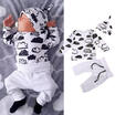 0-24M Newborn Baby Girls Boys Clothes Tee T-shirt Tops Long Pants Outfits Set