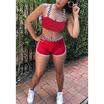Women Sports Gym Yoga Vests & Shorts Fitness Workout Tops Athletic Clothes Set