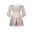 Womens Backless Lace Chiffon Playsuit Bodycon Ladies Beach Dress Jumpsuit Romper