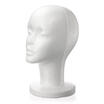 Female Foam Mannequin Head Model Hat Wig Display Stand Rack white K3H6