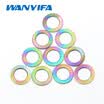 10 Unids lote Arandela Plana para Bicicleta M6 Titanio Bike Ti Tornillos Espaciador de Tornillo para MTB Bicyce Pernos Partes Ciclismo Perno Espaciador