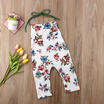Toddler Baby Girls Flower Romper Jumpsuit Outfits Sunsuit Sleeveless Clothes