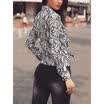 Women Casual V Neck BandageLong Sleeve Crop Top Tie Front Top Blouse T Shirt US