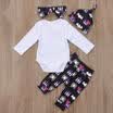 US Newborn Toddler Baby Girls Clothes Romper Jumpsuit BodysuitPants Outfits Set