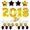 2018 New Years Eve - Gold - Confetti&Balloon New Years Eve Party Decoration