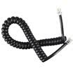 Haile HT-101H-18M telephone line reel basephone handset microphone connection handle spring curve 4P4C plug straight up 18 m black