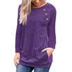 Womens Long Sleeve Pullover Hoodie Casual Pocket T-Shirt Sweatshirt Tops Blouse