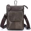 Cinturón de cuero para hombres bolso de teléfono móvil bolsa de cuero capa superior de cuero bolsa de negocios multiusos