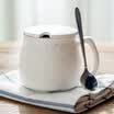 Porcelain soul creative breakfast ceramic mug couple couple coffee cup milk cup with covered spoon office cup of cups cup