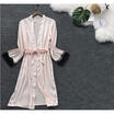 US Womens Hot Sexy Silk Satin Pajamas Sleepwear Vintage Bathrobe Nightwear Gown