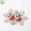 3D Xmas Tree Pendants Hanging Wooden Christmas Decoration Home Party Decor Gift