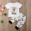 Newborn Infant Toddler Baby Girl Boy Clothes T-shirt TopsPants Outfits Set AU