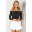 USA Women Long Sleeve Off Shoulder Tank Top Crop Top Shirt Casual T-shirt Blouse