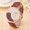 Women Girl Analog Quartz Ladies Wrist Watches Fashion Leather Strap