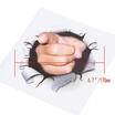 Car 3D Funny Creative Man Finger Hole Decal Sticker For BodyWindowDoorFender