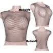 UK Women Sleeveless Mesh Rhinestone Party Cocktail Crop Tops Blouses T shirts