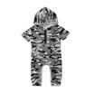 Newborn Baby Girl Kid Boy Camo Casual Cotton Romper Jumpsuit Bodysuit Clothes