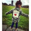 Fashion Toddler Kids Girls Camoflage Button Baisc Jacket Coat Age 2 3 4 5 6 7 8Y