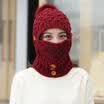 Women Winter Beanie Hat Knitted CRYSTAL Ladies Fashion Large Pom Pom Gifts