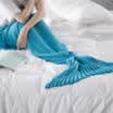 Kids Mermaid Tail Sofa Blanket Super Warm Hand Crocheted Knitted Quilt Rug
