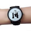 Men women Fashion Sport Watches Men Military Leather Band Quartz Wrist Watch