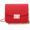 DEER LOVE Messenger bag fashionable fashion shoulder Messenger chain mini square bag LE11632 red