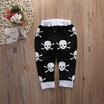 Newborn Infant Baby Boys Skull Cotton Clothes Romper Tops Pants Trousers Outfits