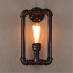Baycheer HL409243 13 Tall Single Light Minimalism Black Iron Pipe Indoor Wall Lamp