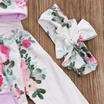 UK Stock Newborn Baby Girls Floral Hooded Tops Pants 2Pcs Outfits Set Clothes