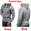 Fleece Hoodie Mens With Thermal Lined Hood Jacket Sweatshirt Zip Outerwear Warm