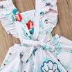 AU Stock Kids Baby Girls Mermaid Sleeveless Casual Cotton Dress Sundress Clothes