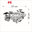 Halloween Window Stickers Decor Scary Blood Wall Handprint Party Bloody Decals