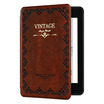 Natusun only adapts to the new 2018 Kindle Paperwhite 4 electronic paper book reader vintage magic book case light sleepy shell dark brown