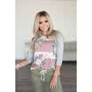 Womens Long Sleeve Floral Print Shirt Casual Blouse Tops Loose T Shirt Pullover