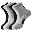 LifeWheel Mens Athletic Sports Running Breathable Cotton Basketball Socks