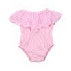 Newborn Baby Girls Off Shoulder Flower Romper Bodysuit Jumpsuit Outfits Clothes