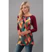 Fashion Womens 34 Sleeve Loose O-Neck Blouse Casual Cotton Tops T-Shirt Clothes