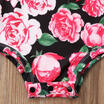 Sommer Neugeborenen kleinkind Baby Mädchen Rose Florale Strampler Overall Outfit