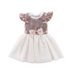UK Kid Princess Baby Sequins Girl Dress Lace Tulle Party Gown Bridesmaid Dress