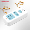Good work lengon wireless socket plug-in without line engineering plug-in board wiring board 2-bit self-wiring assembly plug-in tow board need to be equipped with power cord&plug