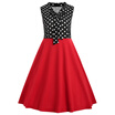 Polka Dot Insert Vintage Swing Dress