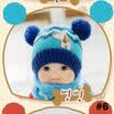 Unisex Kids Children Knitted Beanie Hat Hats Cap Winter Worm Girls Boys 2 Bubble