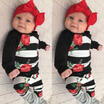 USA Newborn Baby Girls Flower T-shirt Tops LeggingsHeadband Outfit Set Clothes