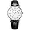 According to wave EBOHR watch the city classic series of business simple black leather belt quartz male watch 56080230