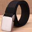 Mens Military Nylon Belt Waist Boys Buckle Belt Strap Casual Plain Waistband