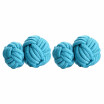 Yoursfs Round Silk Knot Cufflinks Silk Cufflinks for Men Knot Cufflinks Giftbox Included