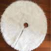 78cm90cmSnow Plush Christmas Tree Skirt Base Floor Mat Cover XMAS Party Decor