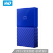 Western Digital WD 2TB USB30 Mobile Hard Drive My Passport 25 Inch Aristocratic Blue Hardware Encryption Auto Backup WDBS4B0020BBL